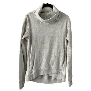 Lululemon Athletica Cowl Neck Pullover Activewear Long Sleeve Sweatshirt Gray 4